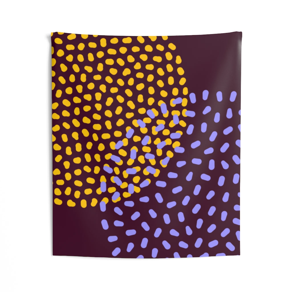 Abstract Tapestry | Purple Orange