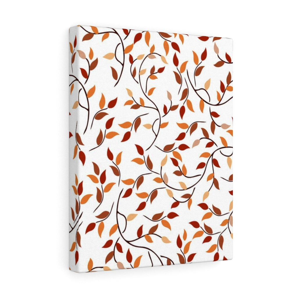 FLORAL WALL CANVAS ART | Red Orange White