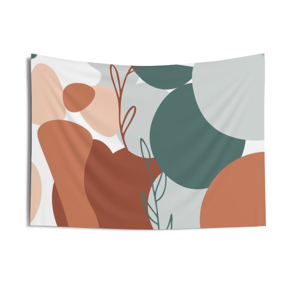 Floral Tapestry | Beige Rust Sage Green White