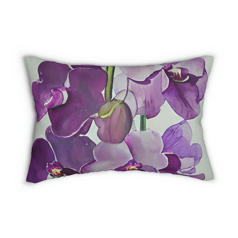 Tropical Lumbar Pillow | Purple Orchid