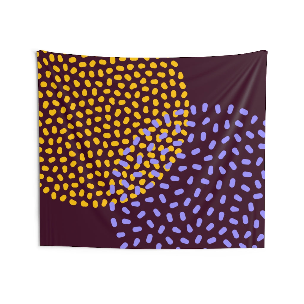 Abstract Tapestry | Purple Orange