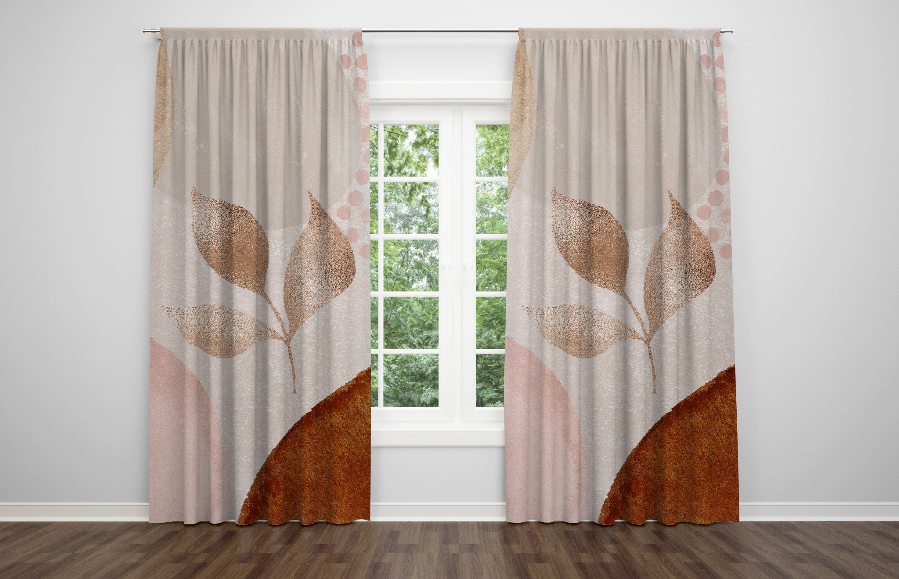 modern abstract, unique window curtains