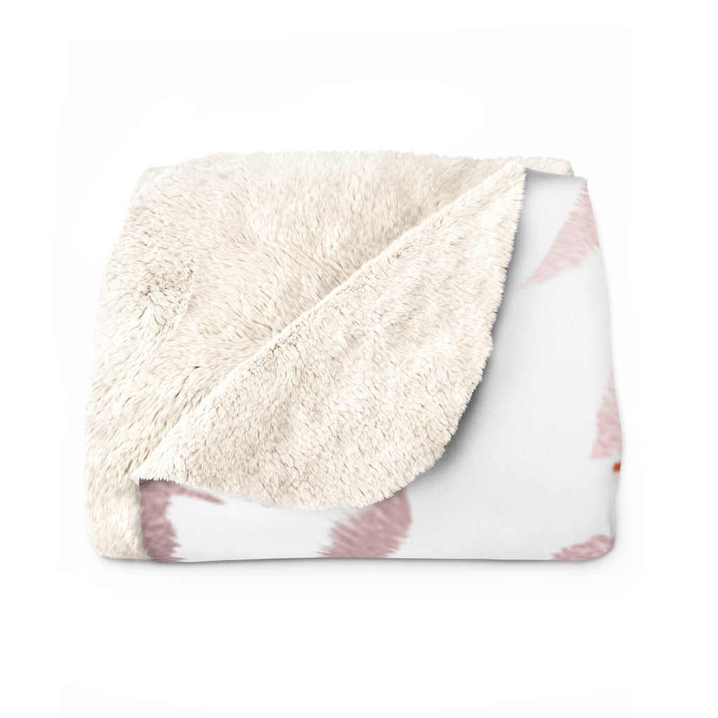 Floral Blanket | Female Art | Pink Orange