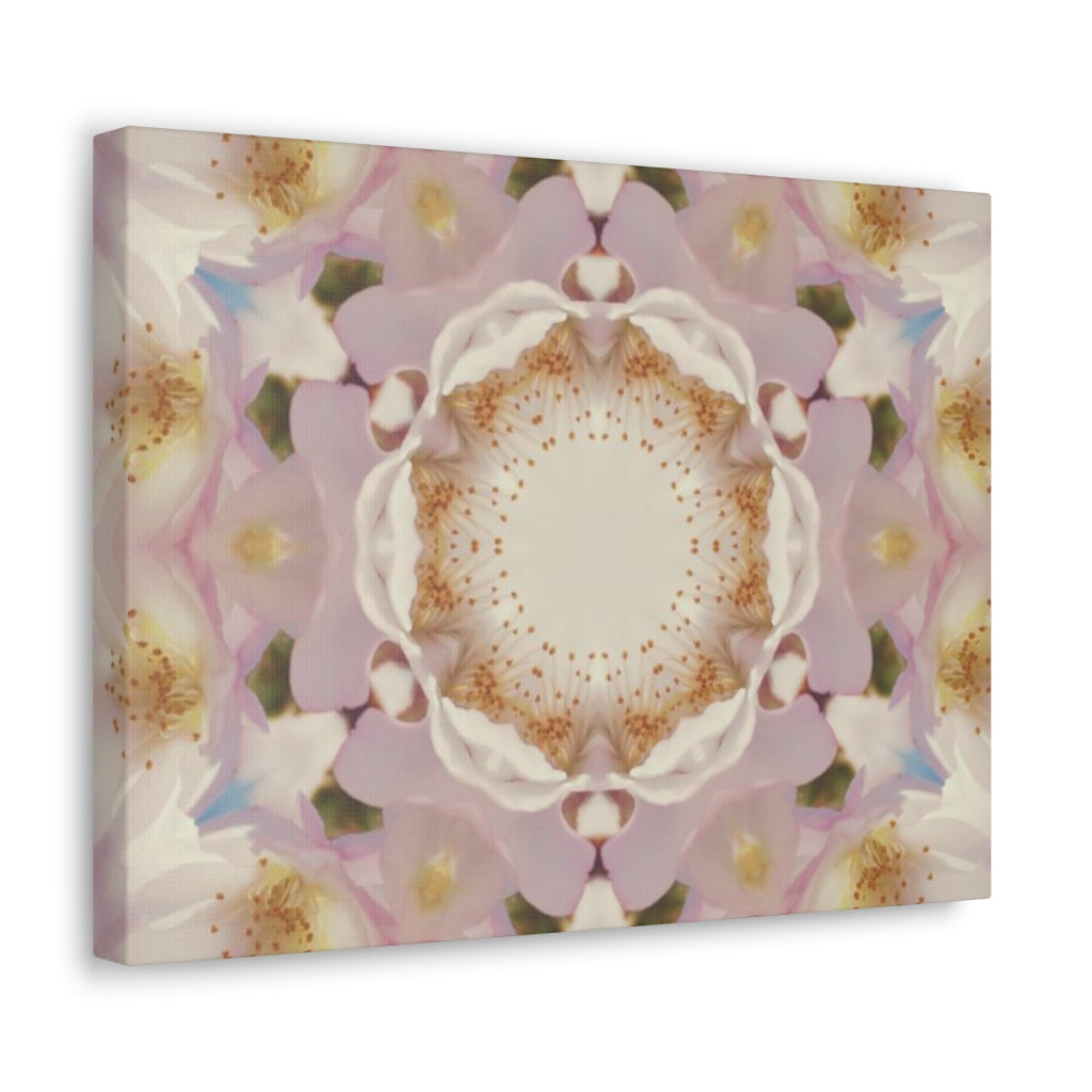 Abstract Canvas Wall Art | Mauve Beige