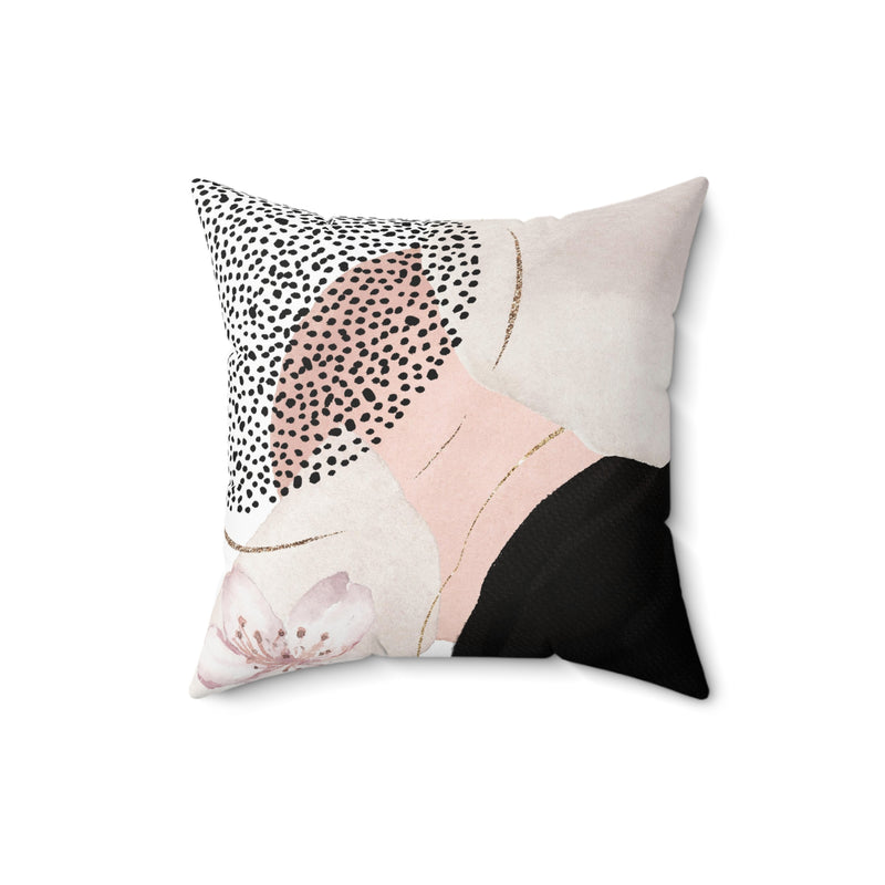 Abstract Pillow Cover | Blush Pink, Black