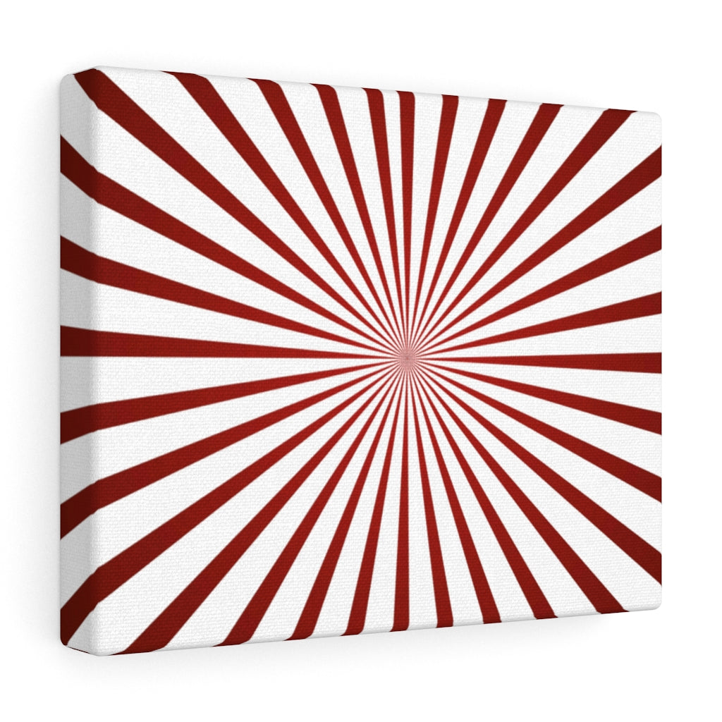 RETRO CANVAS ART | White Red