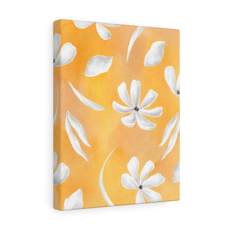 FLORAL CANVAS ART | White Canary Yellow