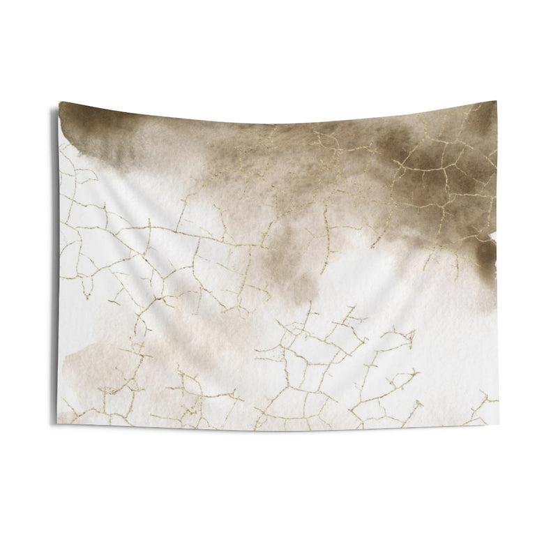 Abstract Tapestry | Beige White Ombre