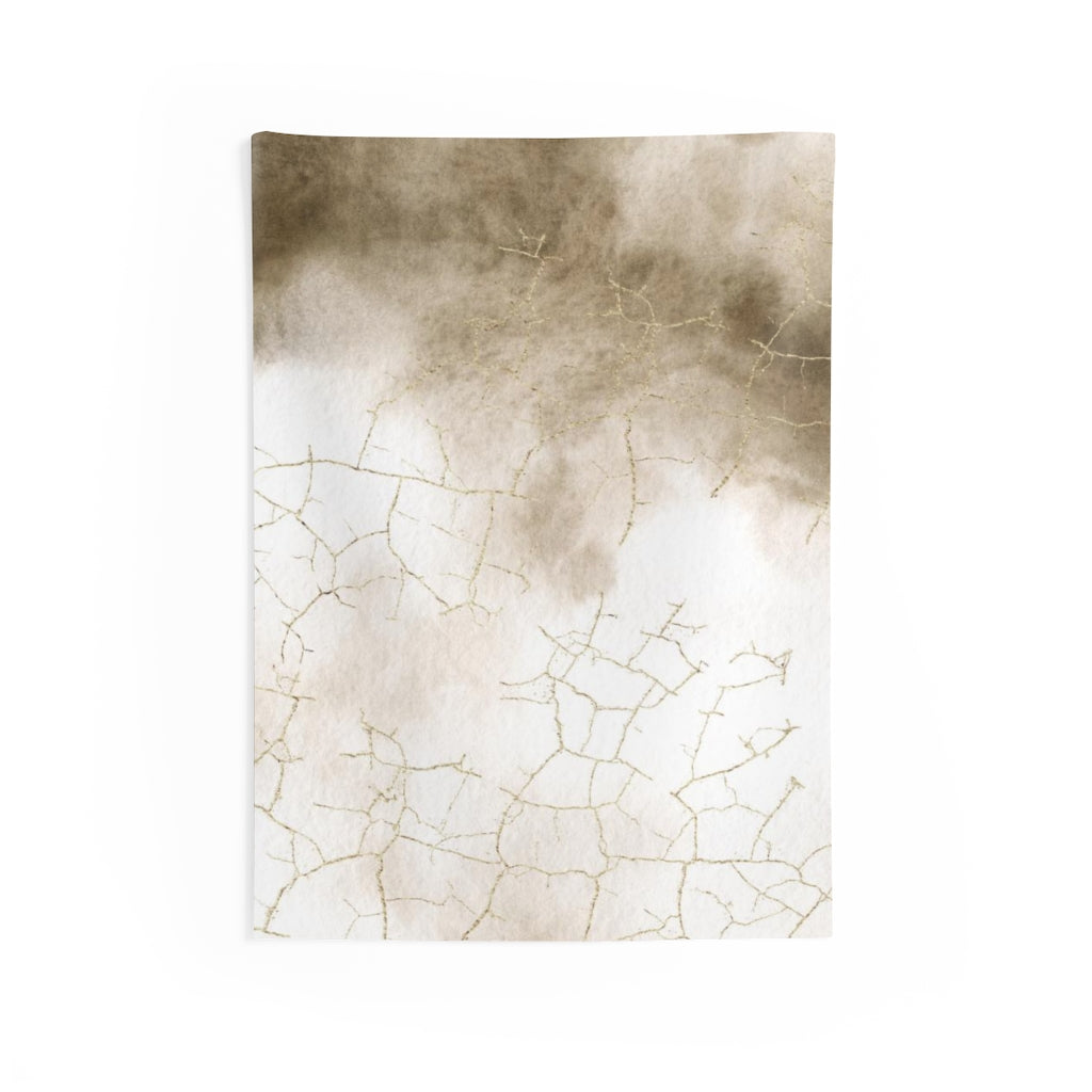 Abstract Tapestry | Beige White Ombre