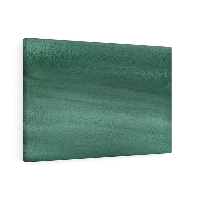ABSTRACT WALL CANVAS ART | Green Watercolor Wash