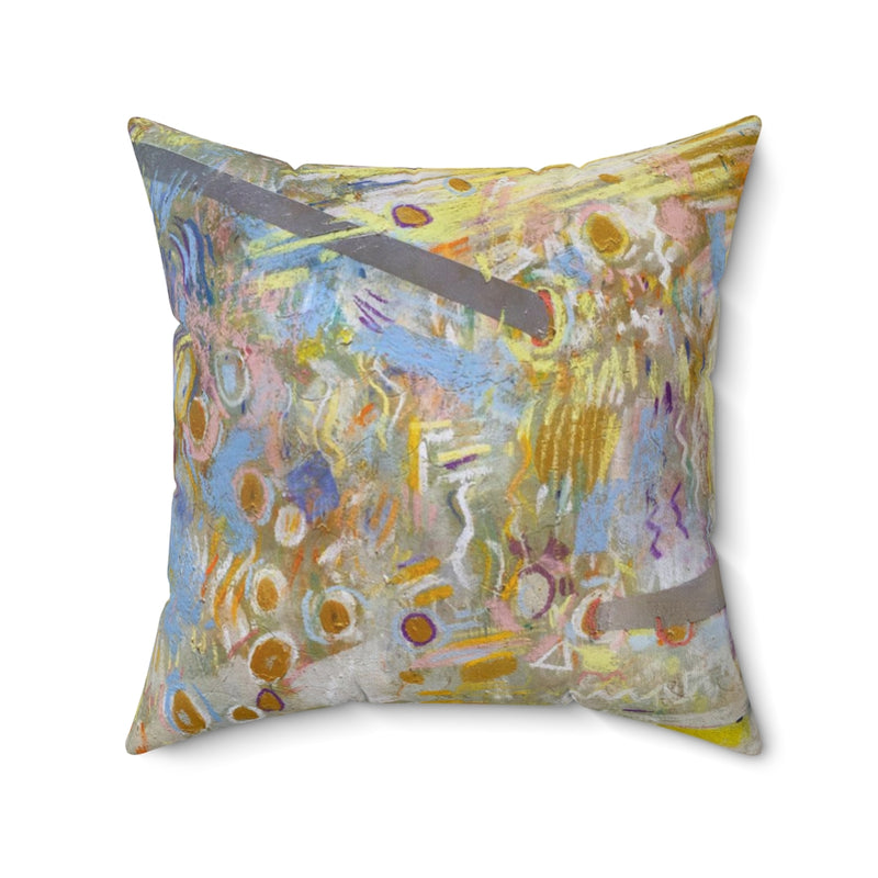 Abstract Pillow Cover | Beige Blue