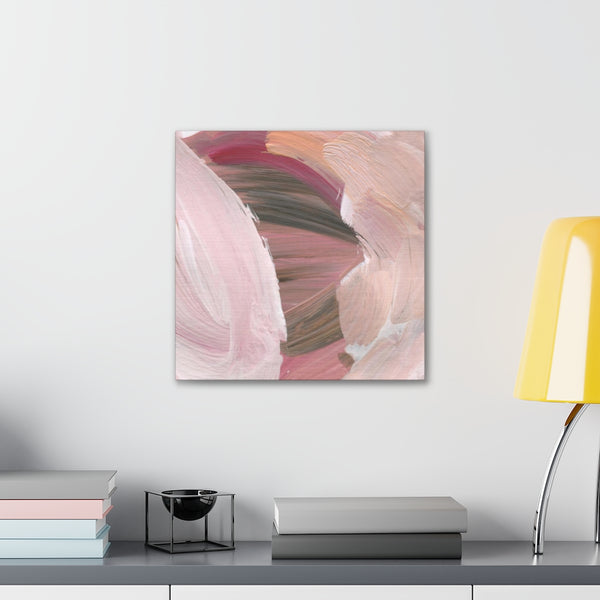 Abstract Canvas Wall Art | Blush Pink