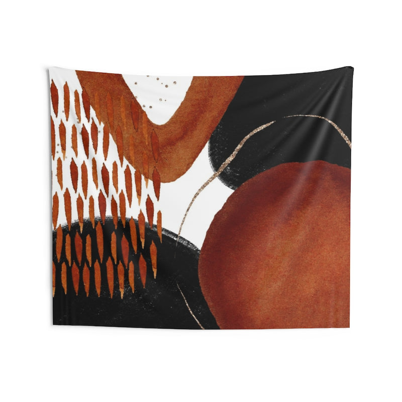 Abstract Tapestry | Rust Black White
