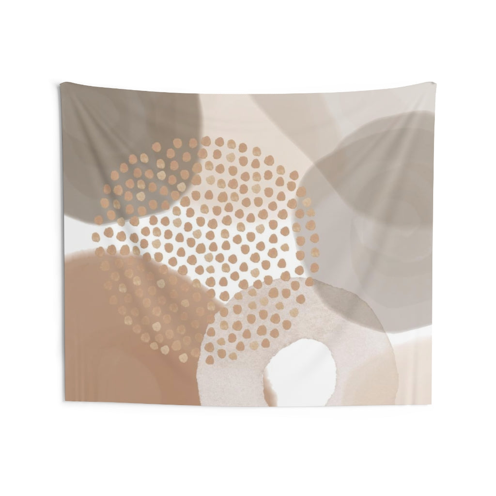 Abstract Tapestry | Beige Cream Brown