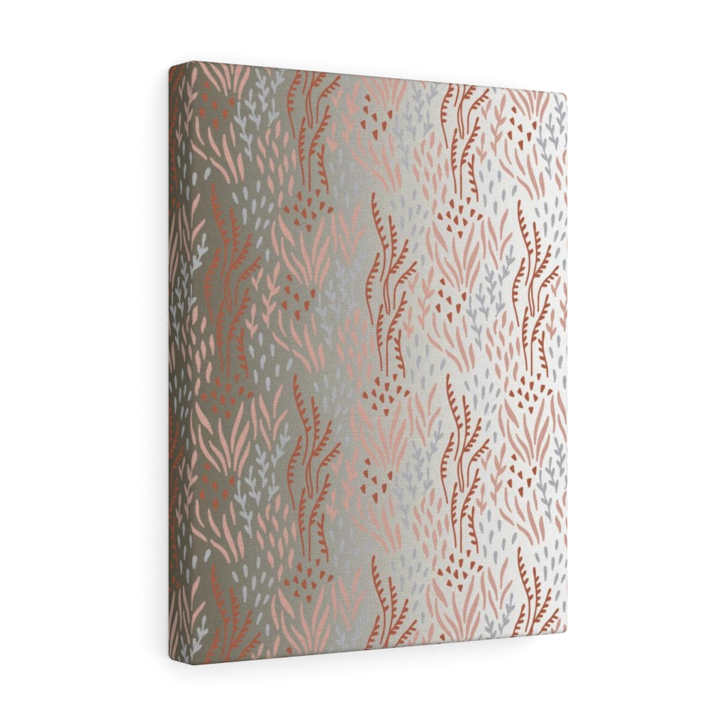 FLORAL CANVAS ART | Beige White Ombre