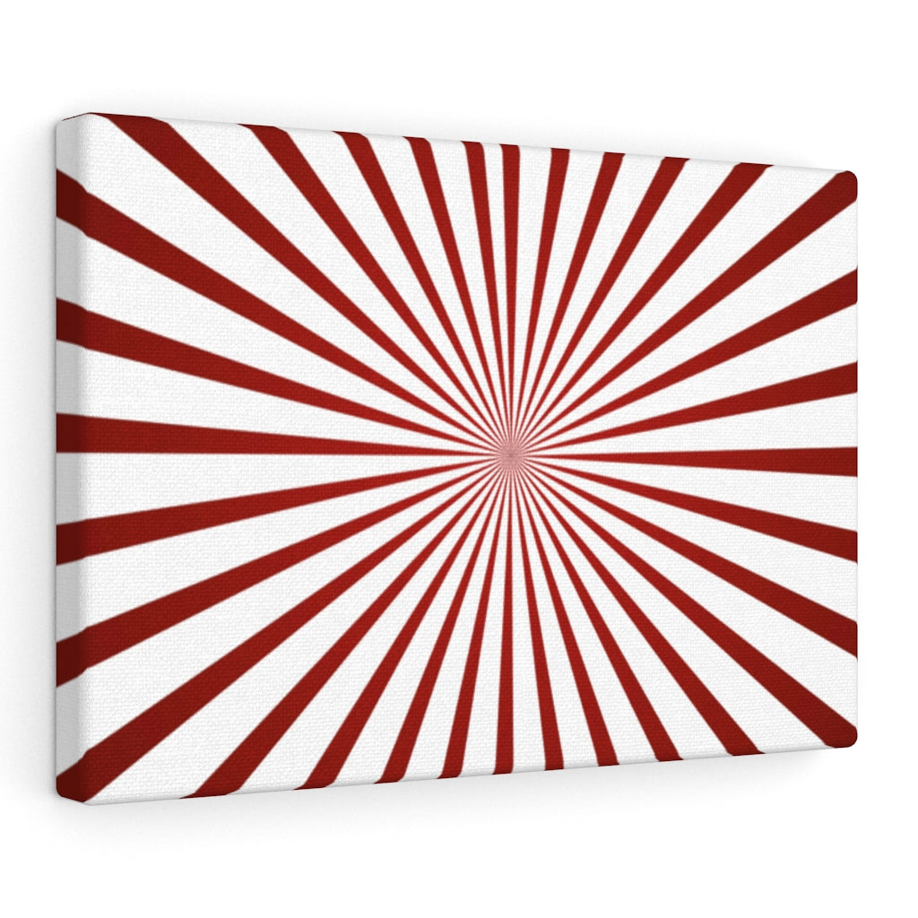 RETRO CANVAS ART | White Red