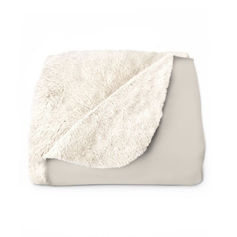 Abstract Boho Comfy Blanket | Biege Green Cream