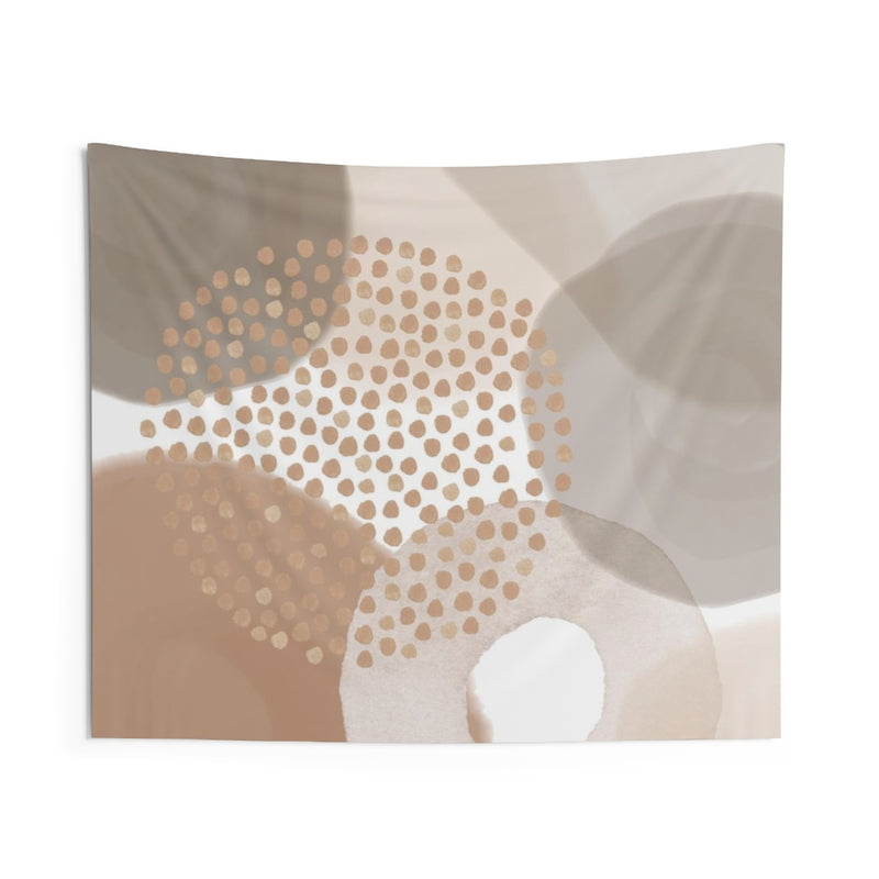 Abstract Tapestry | Beige Cream Brown