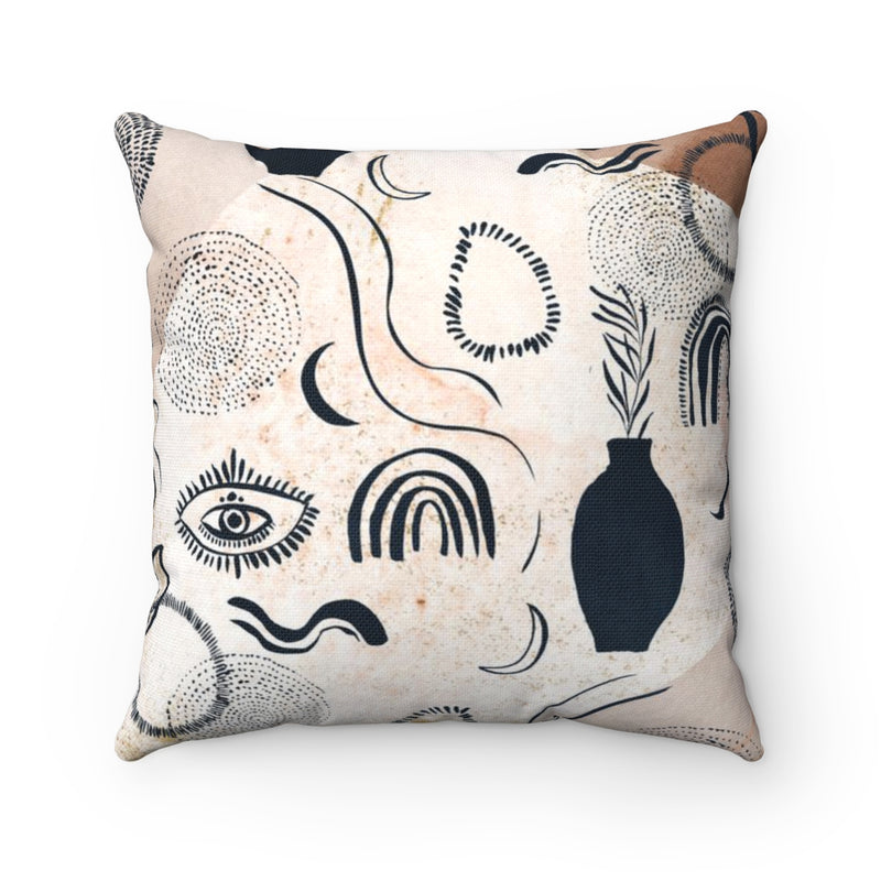 Abstract Boho Pillow Cover | Mystic Earthy