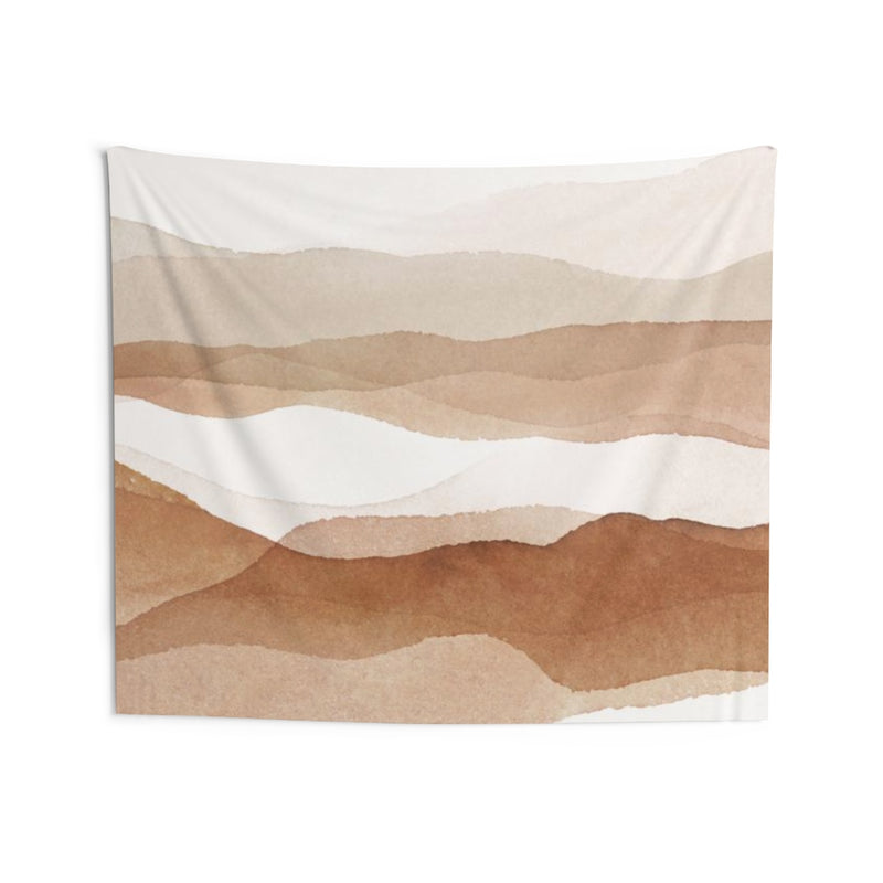 Abstract Tapestry | White Brown Rust Beige