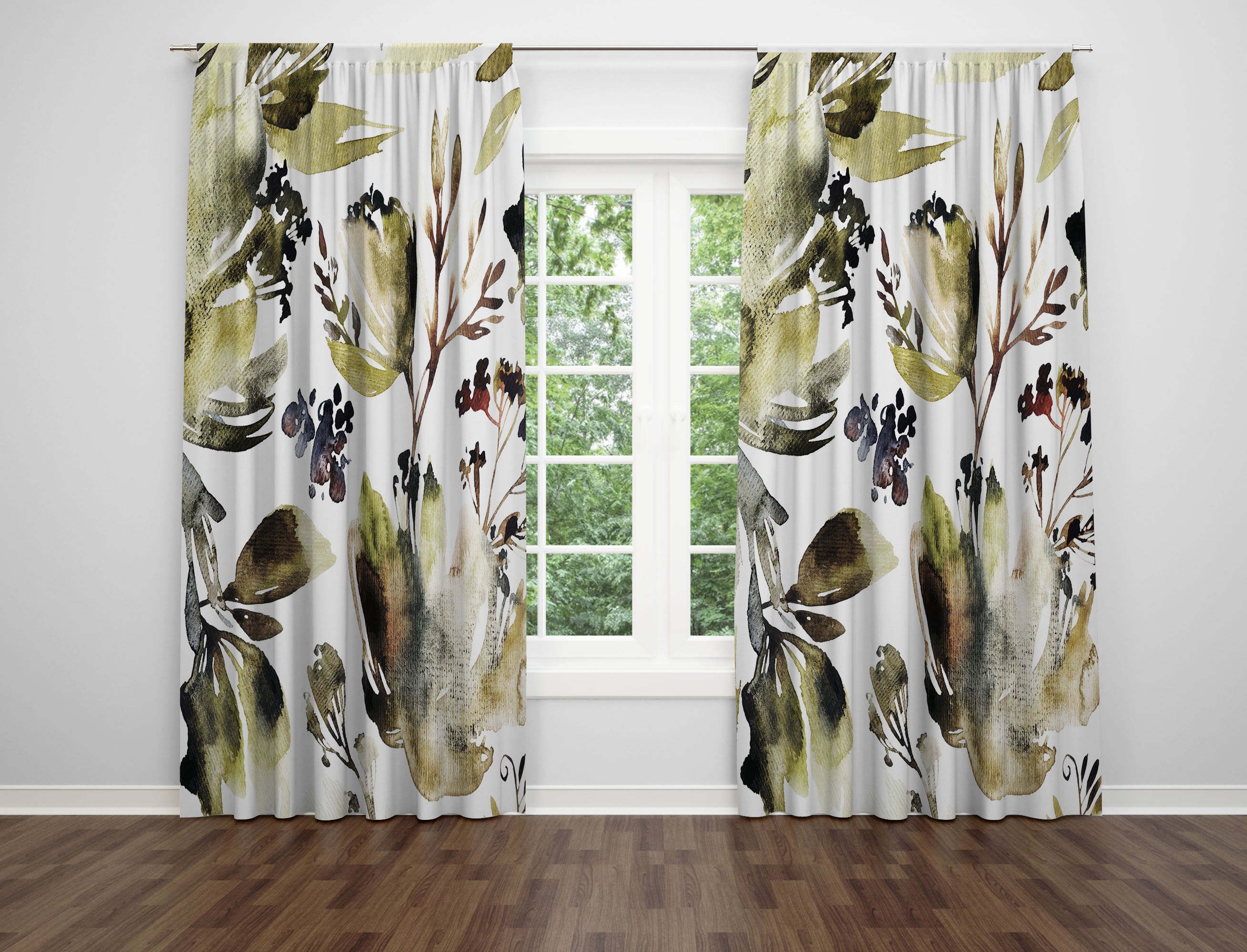 modern abstract, unique window curtains