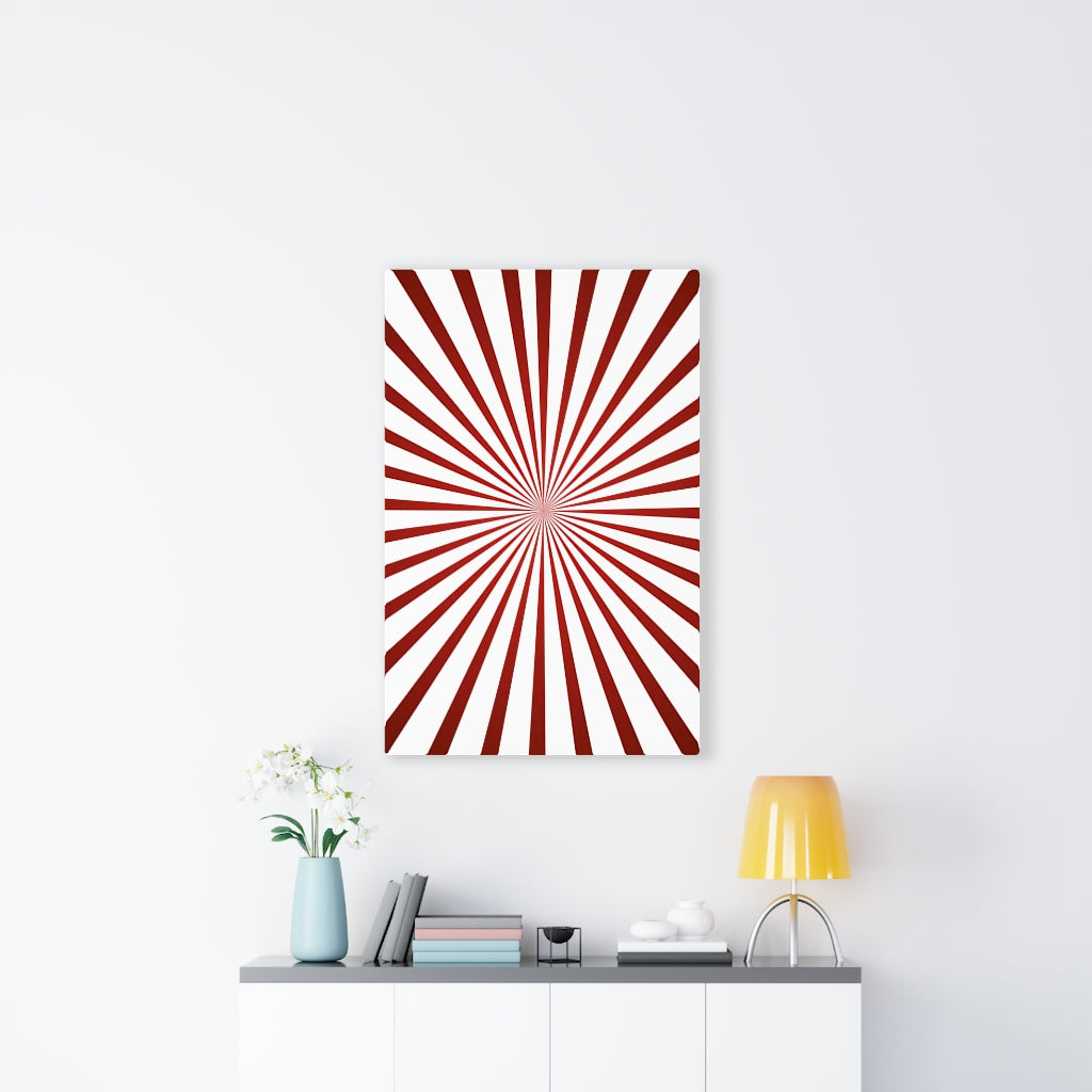 RETRO CANVAS ART | White Red