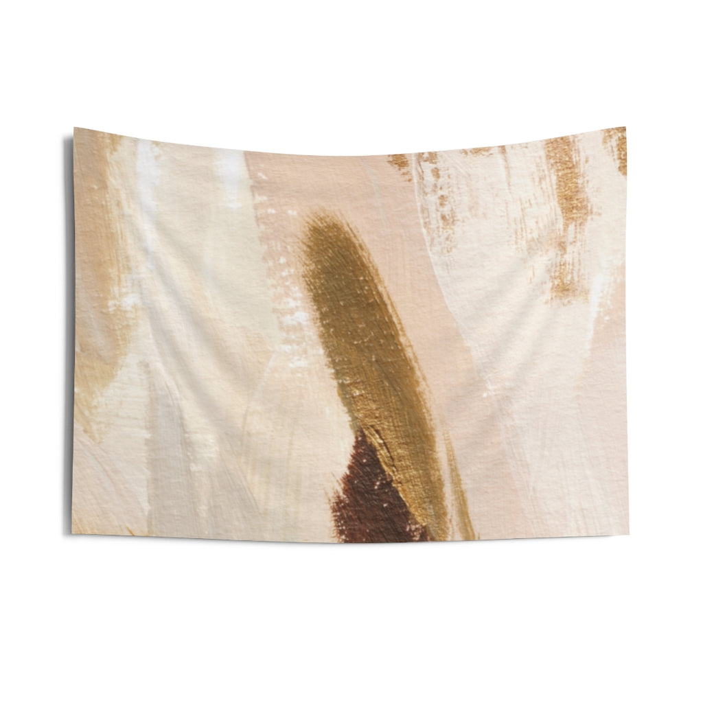 Abstract Tapestry | Beige Yellow White Green