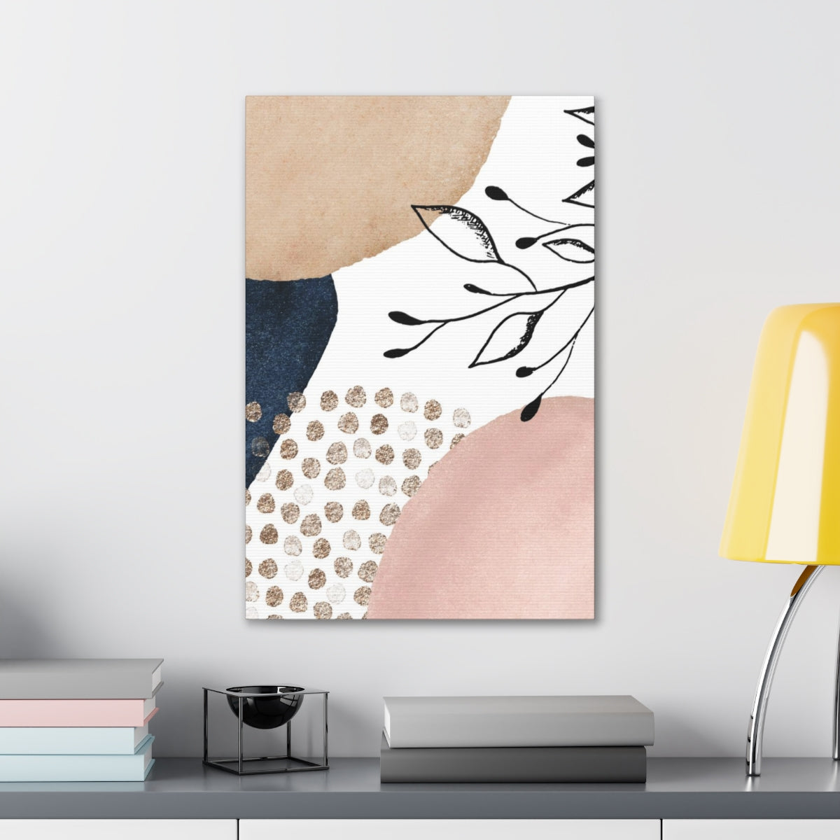 Abstract Wall Canvas Print | Hygge Blush Pink