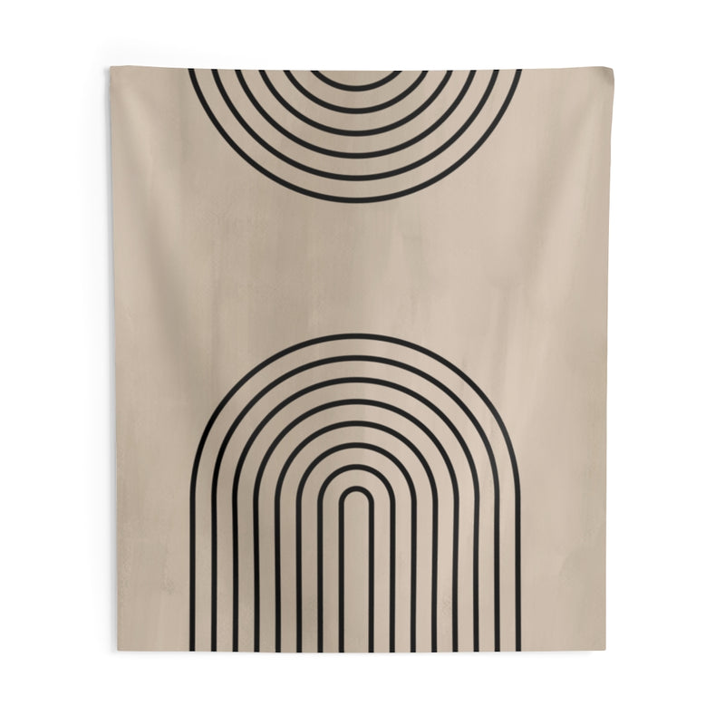 Abstract Tapestry | Black Beige