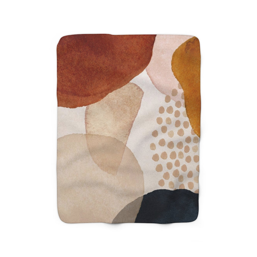 modern abstract cozy blanket