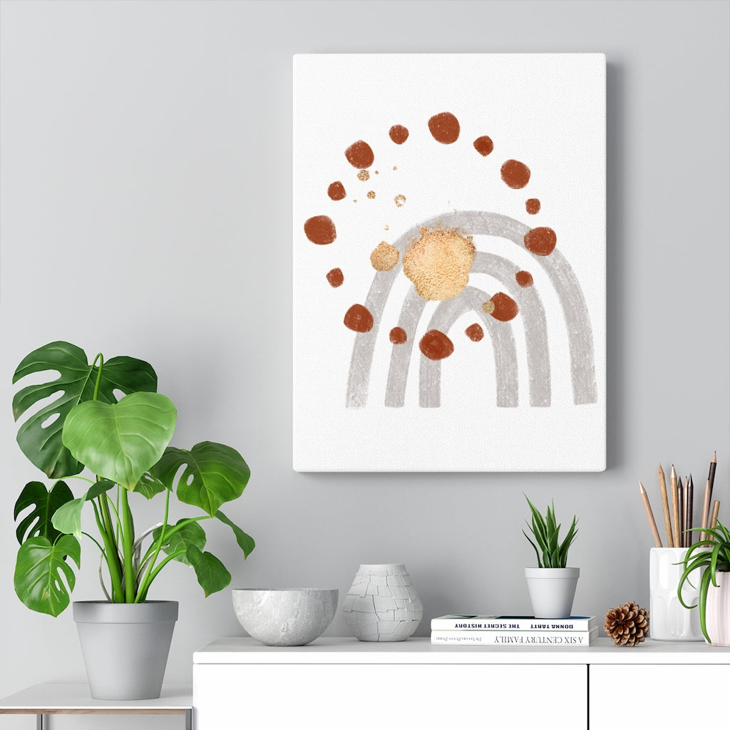 Boho Southwestern | Mid Century Canvas Watercolor Wall Art