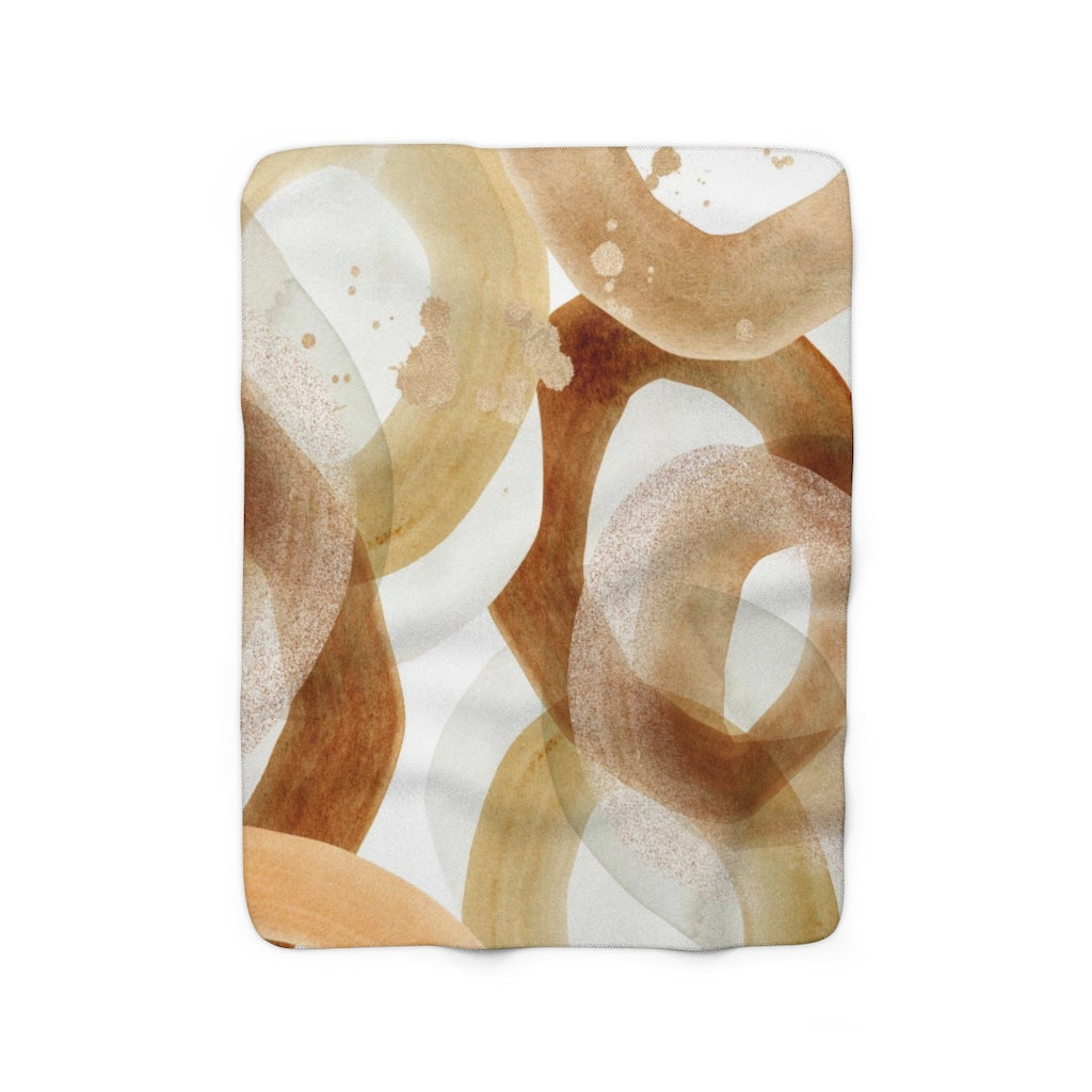 modern abstract cozy blanket