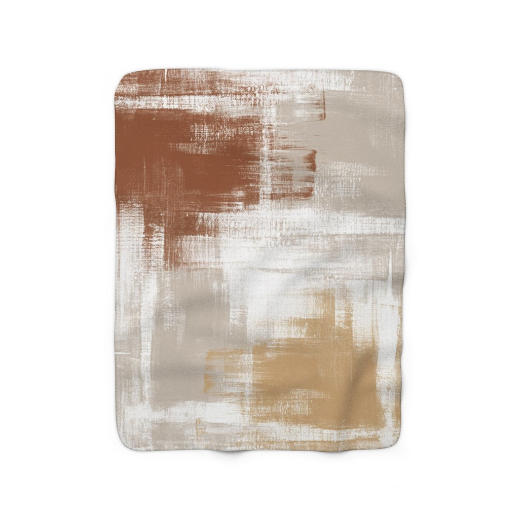 modern abstract cozy blanket