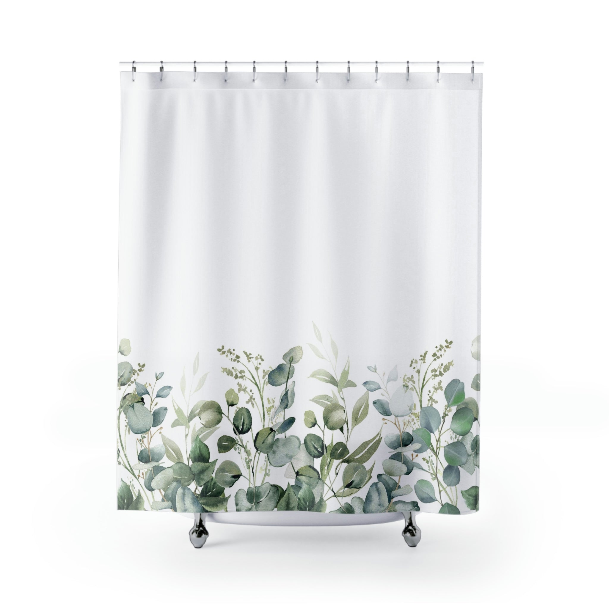 modern boho fabric shower curtain