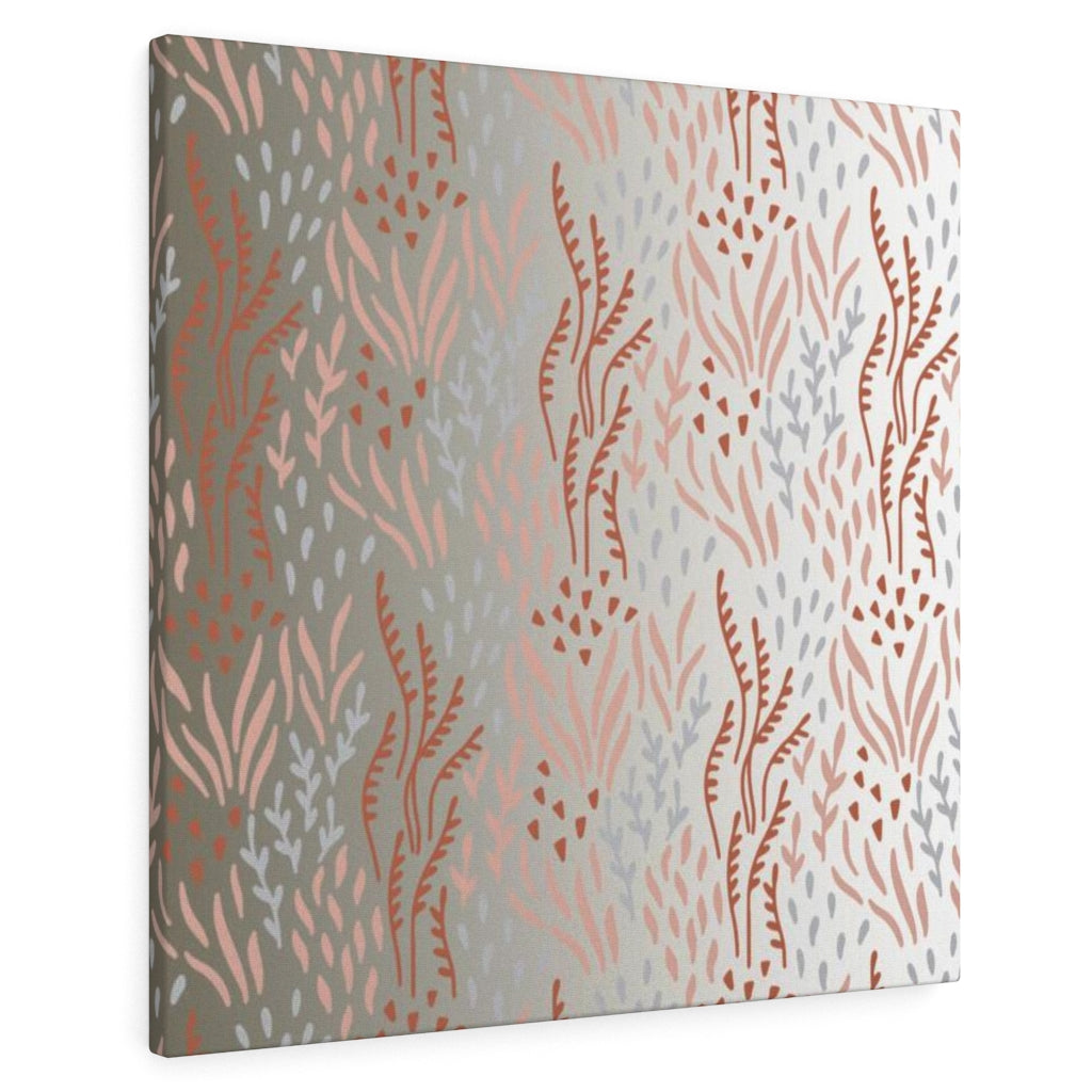 FLORAL CANVAS ART | Beige White Ombre