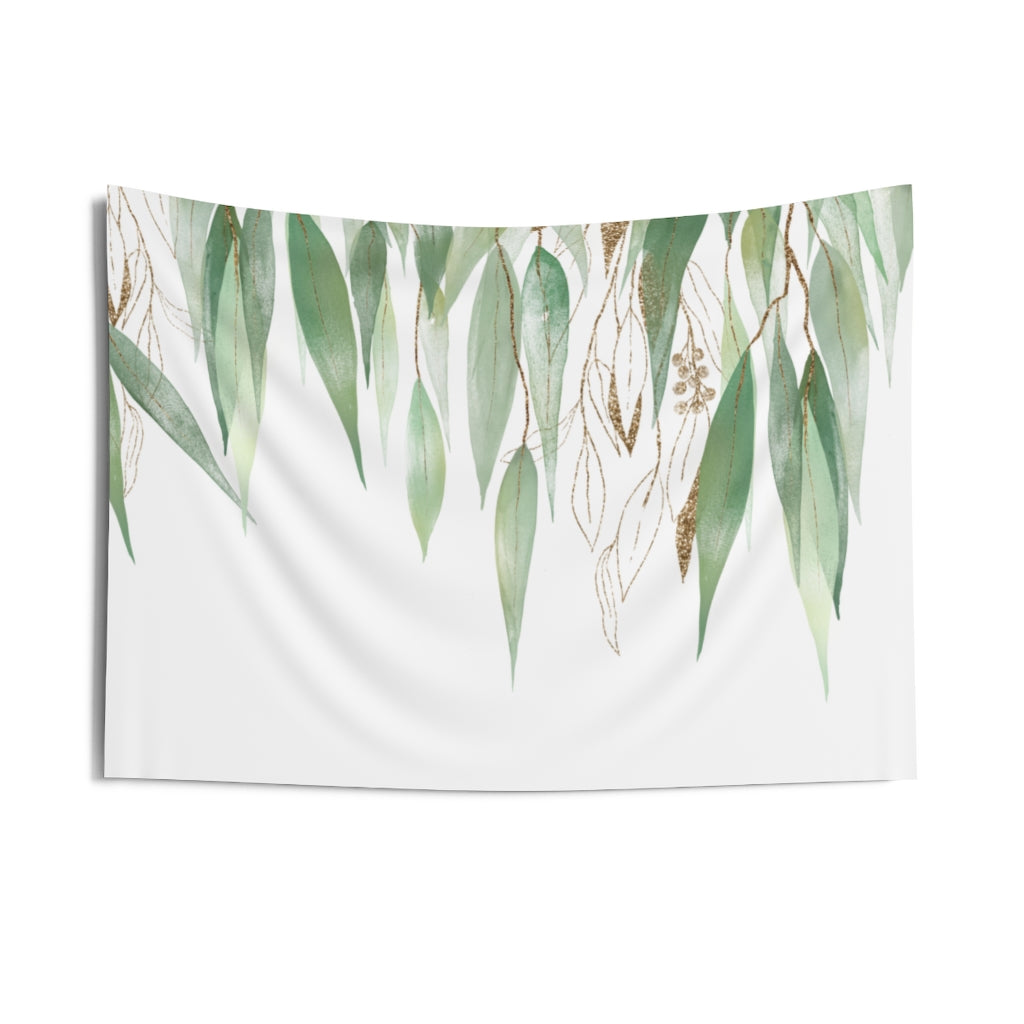 Floral Tapestry | Green Gold White