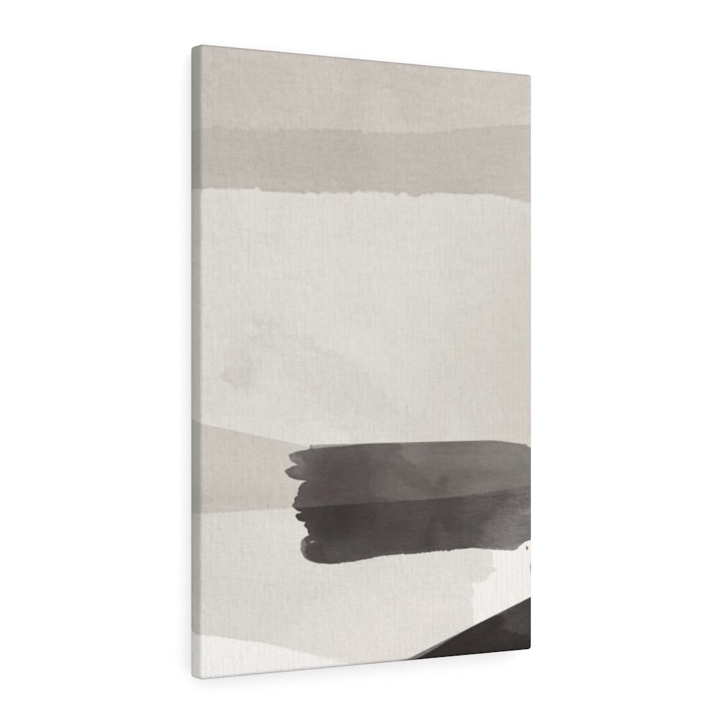 ABSTRACT WALL CANVAS ART | White Grey Black