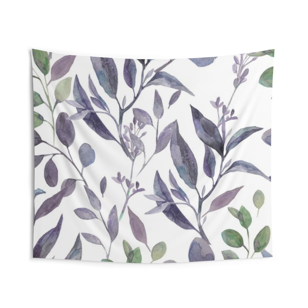 Floral Tapestry | Purple Green White