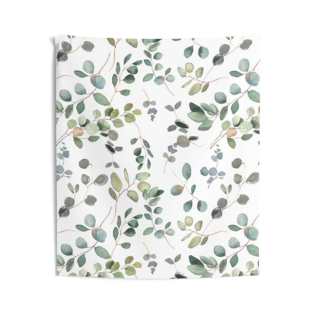 Floral Tapestry | White Green Purple