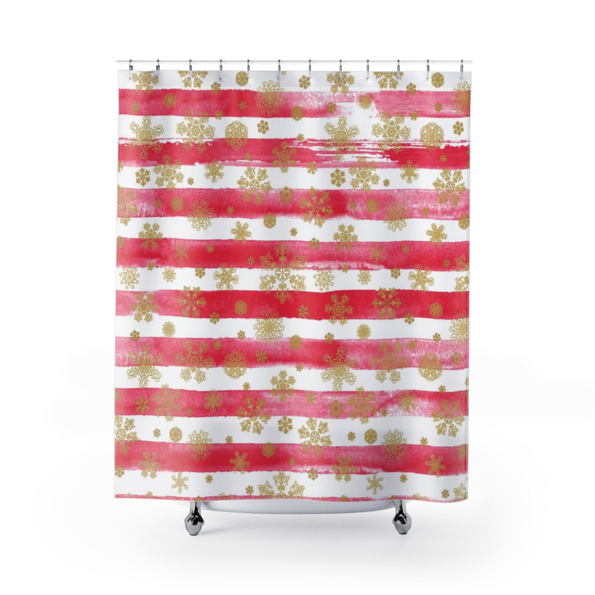 modern boho fabric shower curtain