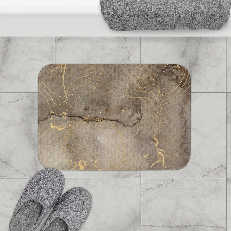 Abstract Bath Mat | Brown ombre