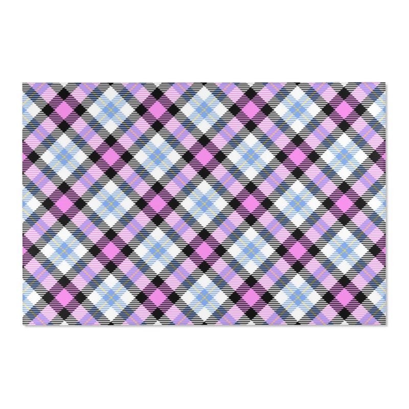 Checkered Area Rug | Plaid Retro Preppy