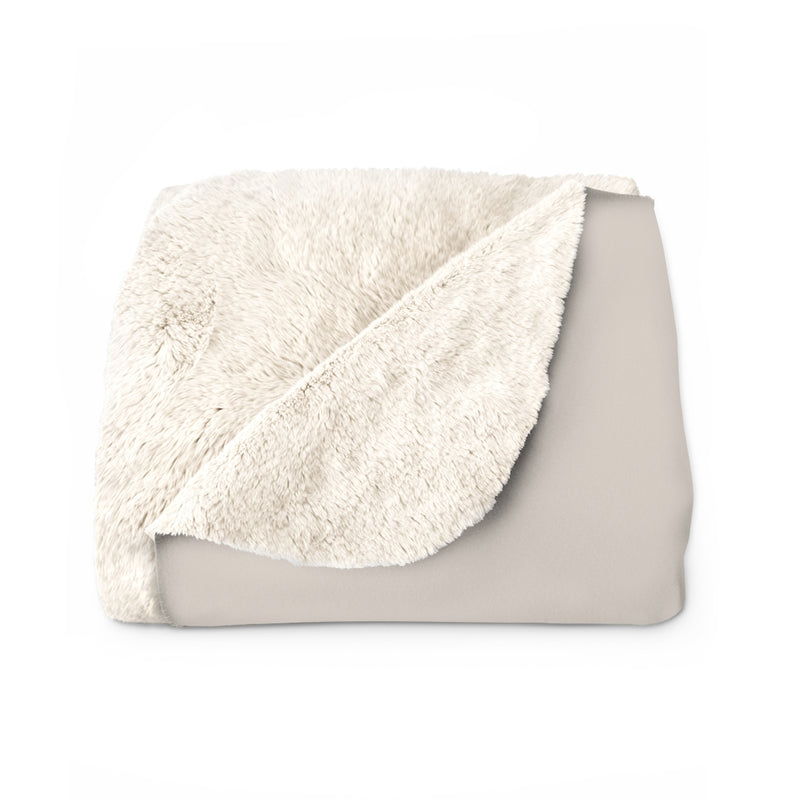 Abstract Boho Comfy Blanket | Beige Gray Sand Pink Hills