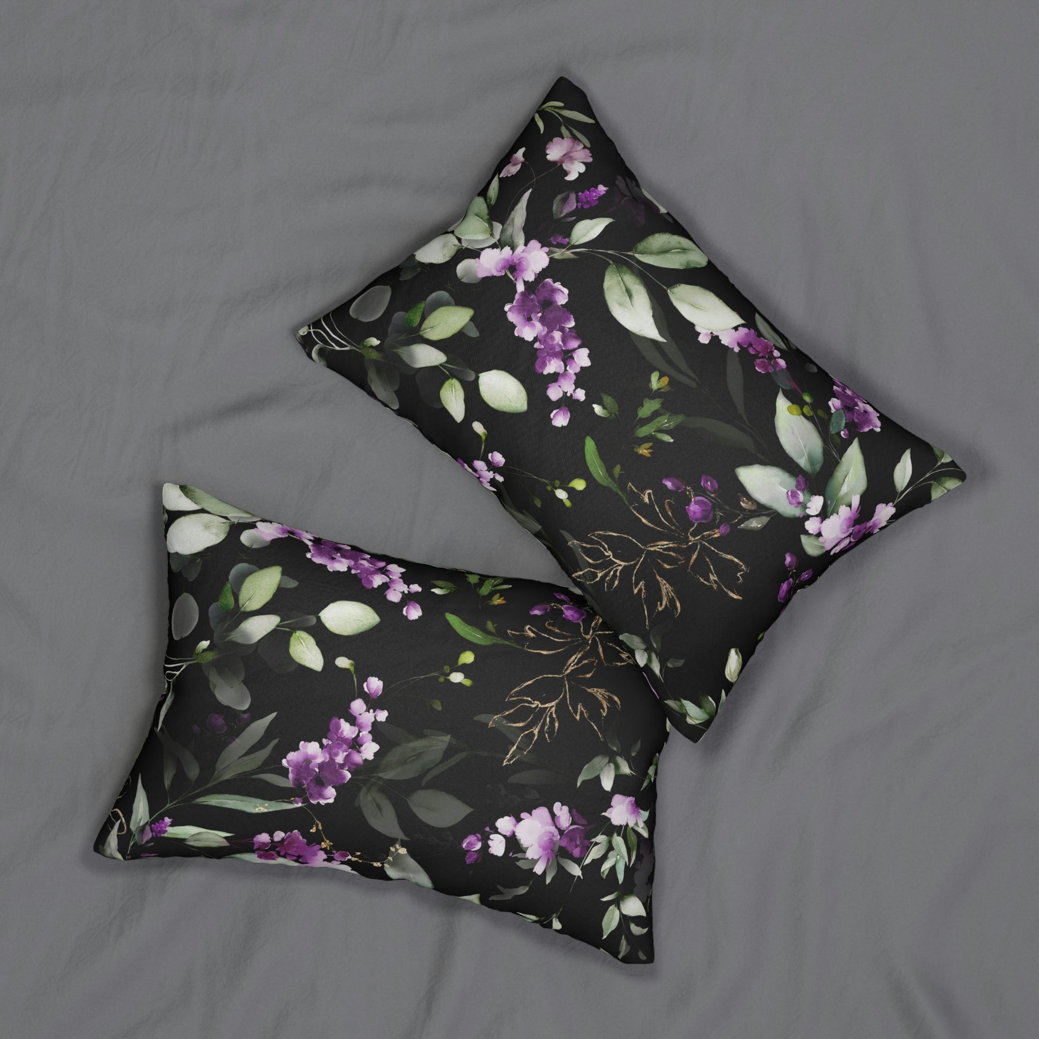 Lumbar Pillow | Black Lavender