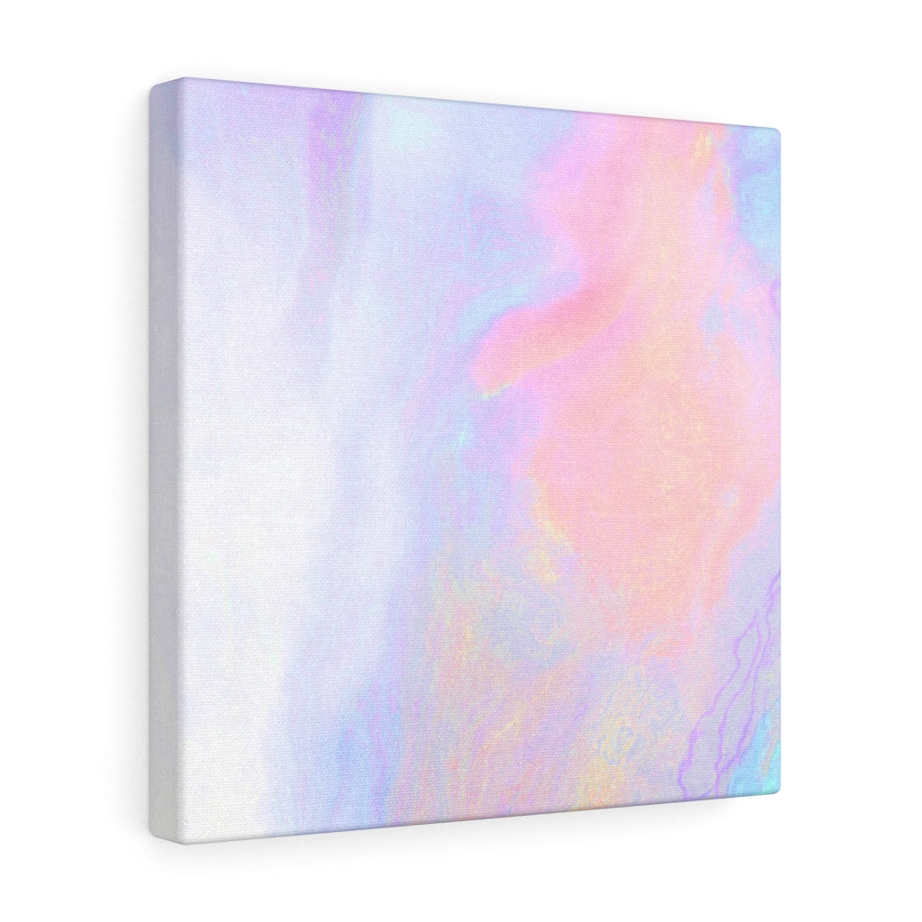 ABSTRACT WALL CANVAS ART | White Pink Orange Purple