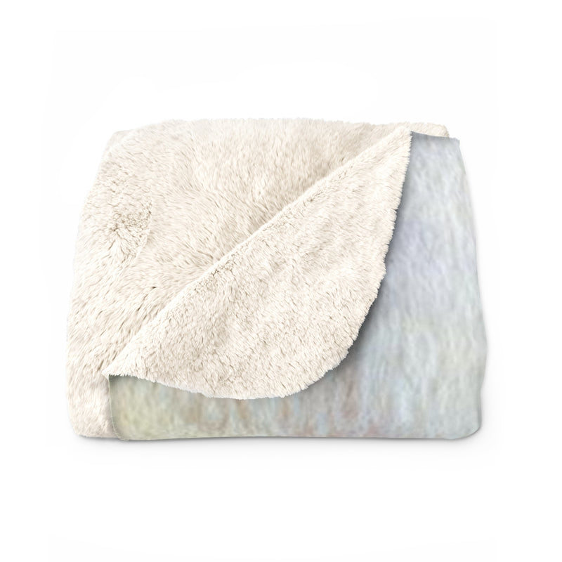 Abstract Comfy Blanket | Mauve Lavander Green