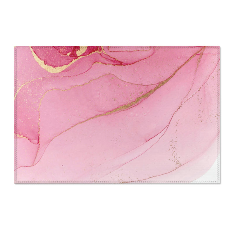 Abstract Area Rug | Blush Pink Ombre