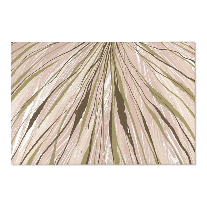 Abstract Area Rug | Blush Pink Green
