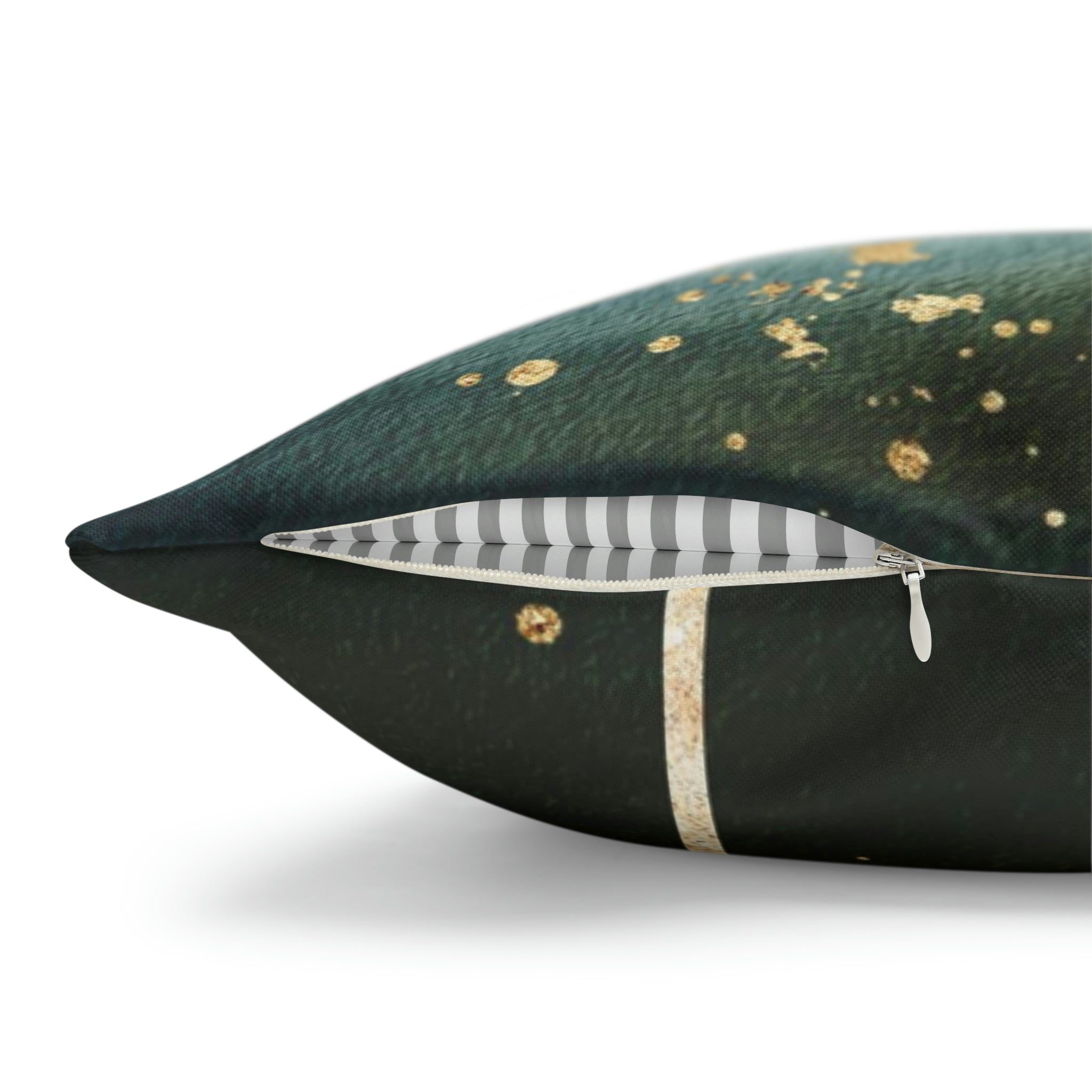 Abstract Boho Pillow Cover | Green Ombre Beige