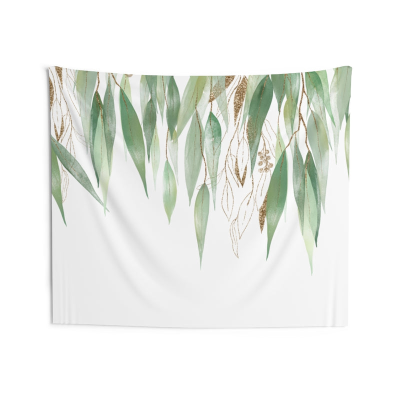 Floral Tapestry | Green Gold White